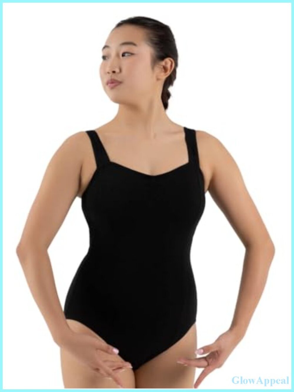 Princess Tank Leotard Wide Strap Dancewear Sweetheart Neckline